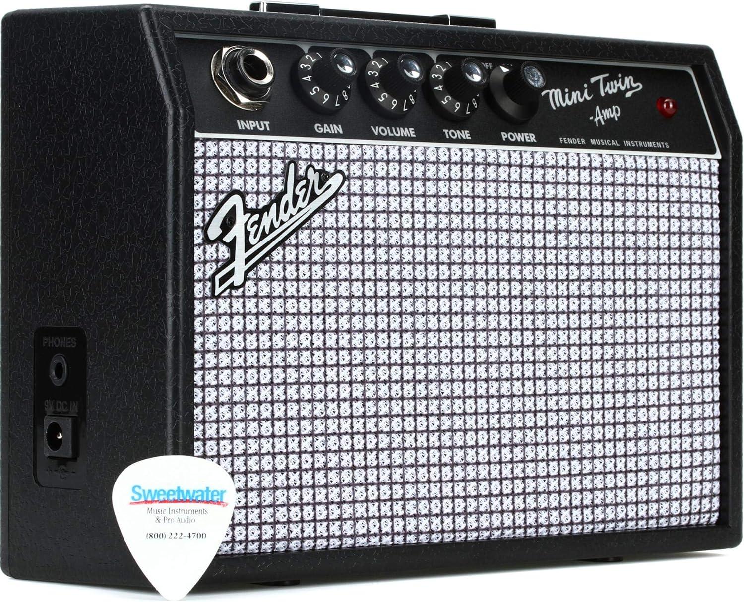 Fender Mini 65 Twin-Amp 1-Watt Portable Black Guitar Amplifier - Gomix Brands Outlet